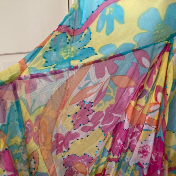 Boston Proper Colorful Skirt with Sequins - Picture 10 of 12